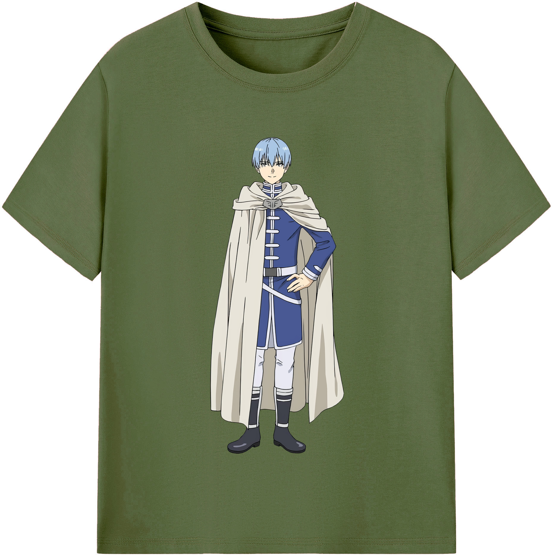 （画像用） 葬送のフリーレン Frieren 綿100％半袖Tシャツ（フロントプリント）